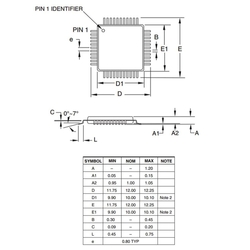 ATMEGA32-16AU 8-Bit 16MHz SMD Mikrodenetleyici TQFP44 - Thumbnail