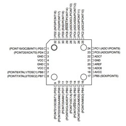 ATMEGA328PU-TH SMD 8-Bit 20MHz Mikrodenetleyici TQFP-32 - Thumbnail