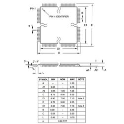 ATMEGA8-16AUR 8-Bit 16MHz SMD Mikrodenetleyici TQFP32 - Thumbnail