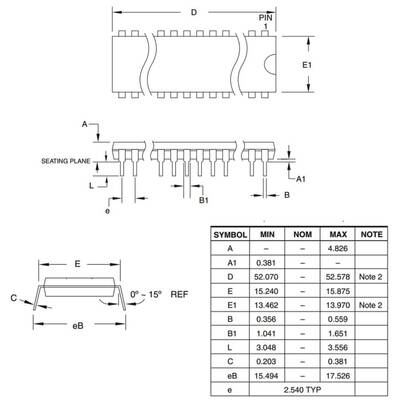 ATMEGA8535-16PU 8Bit 16Mhz Mikrodenetleyici Dip-40