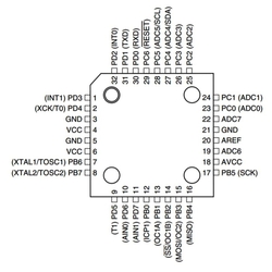 ATMEGA8A-AU SMD 8-Bit 16Mhz Mikrodenetleyici TQFP-32 - Thumbnail