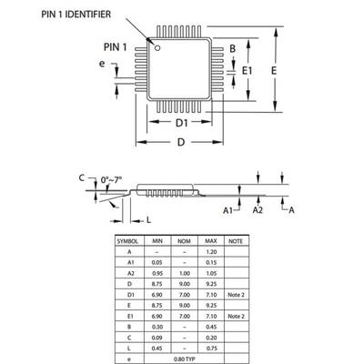 ATMEGA8A-AU SMD 8-Bit 16Mhz Mikrodenetleyici TQFP-32