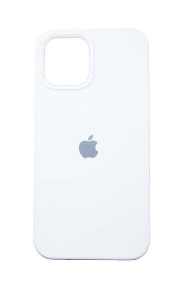 Beyaz Apple İphone 12 Pro Max İçi Süet Lansman Kılıf