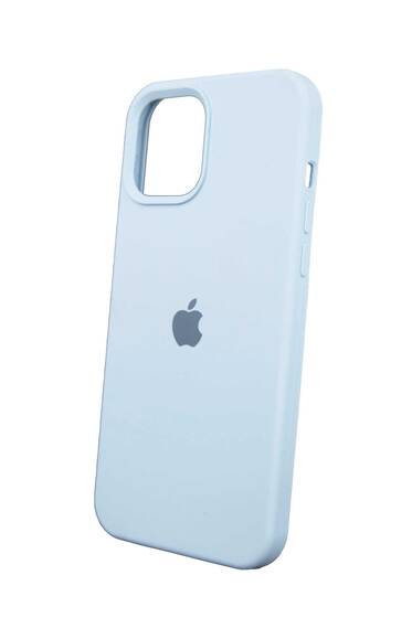Buz Mavisi Apple İphone 11 İçi Süet Lansman Kılıf