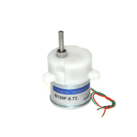 DC Eksantrik Mikro Motor 12V 6RPM Plastik Dişli 33mm B138F.6.72