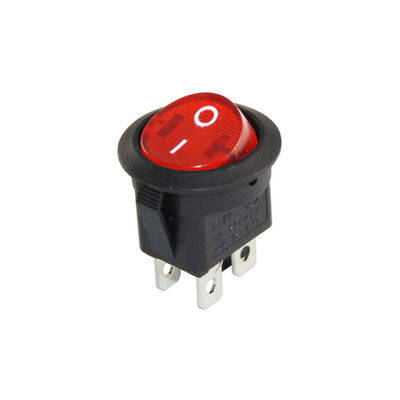 DC131 4P On/Off Anahtar 220V 20mm Işıklı Yuvarlak