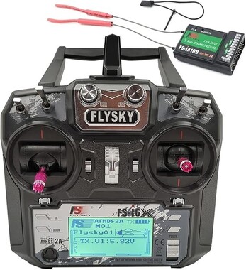 Flysky FS-İ6X 2.4GHz 10 Kanal Kumanda ve FS-İA10B Alıcı - Thumbnail