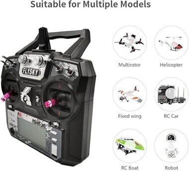 Flysky FS-İ6X 2.4GHz 10 Kanal Kumanda ve FS-İA10B Alıcı - Thumbnail