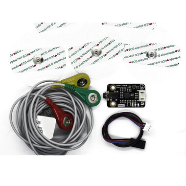 Gravity Analog Arduino Nabiz Sensörü - Kalp Atis Sensörü Monitör Modülü (EKG Sensörü) - Thumbnail
