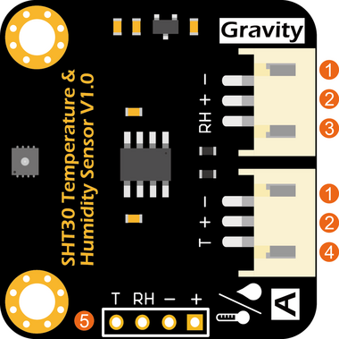 Gravity: Analog SHT30 Nem ve Sicaklik Sensörü - Thumbnail