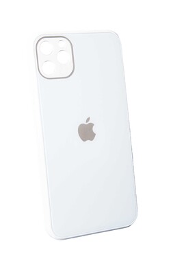  - İphone 11 Beyaz Kamera Korumalı Cam Kılıf