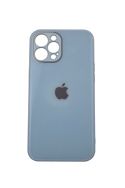  - İphone 12 Pro max Kamera Korumalı Buz Beyaz Cam Kılıf