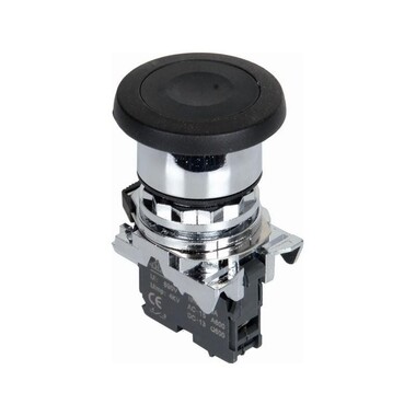  - ISM-BC21 Mantar Kafalı Yaylı Metal Buton - Siyah