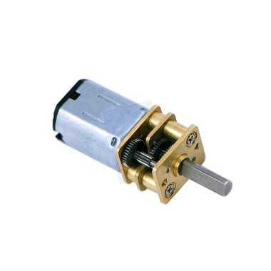  - Karbon Fırçalı Mikro Metal DC Motor 6V 140rpm 210:1