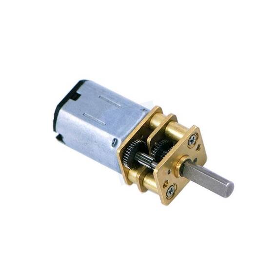 Karbon Fırçalı Mikro Metal DC Motor 6V 140rpm 210:1