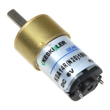  - KGA14 6V 140Rpm 14mm Redüktörlü Dc Motor