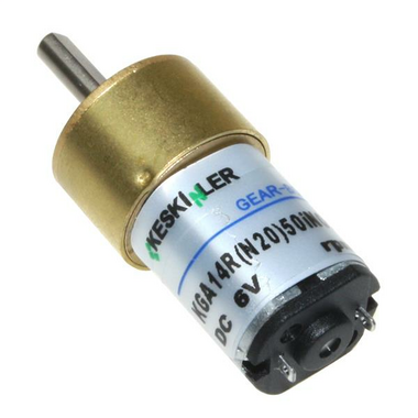  - KGA14 6V 350Rpm 14mm Redüktörlü Dc Motor