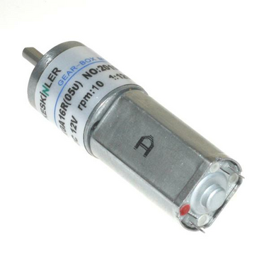  - KGA16 12V 10Rpm 16mm 1:1292 Redüktörlü Dc Motor