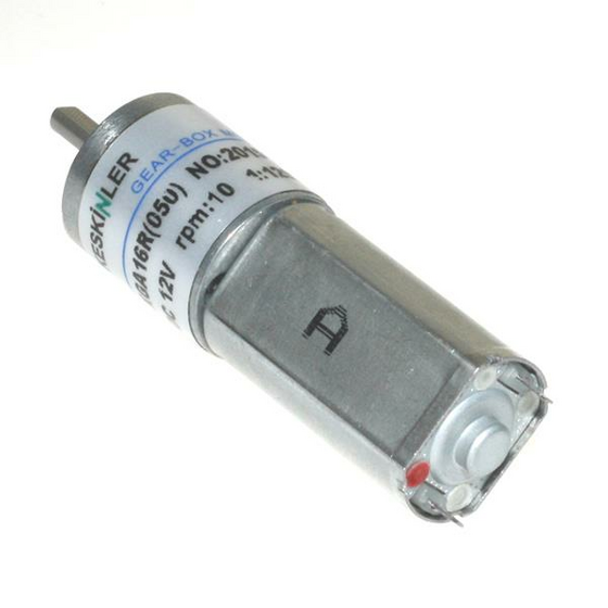 KGA16 12V 10Rpm 16mm 1:1292 Redüktörlü Dc Motor