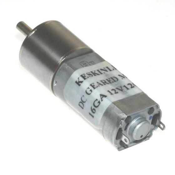 KGA16 12V 120Rpm 16mm Redüktörlü Dc Motor