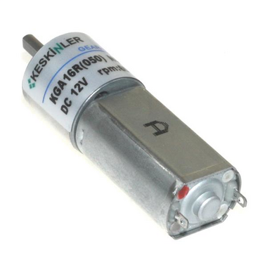  - KGA16 12V 60Rpm 16mm 1:212 Redüktörlü Dc Motor