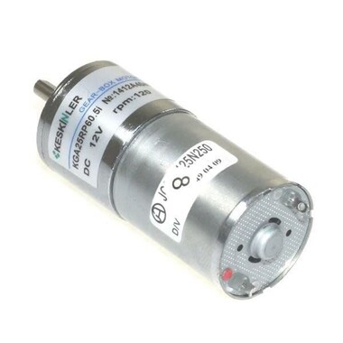  - KGA25 12V 120Rpm 25mm Redüktörlü Dc Motor