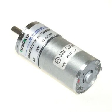  - KGA25 12V 200Rpm 25mm Redüktörlü Dc Motor