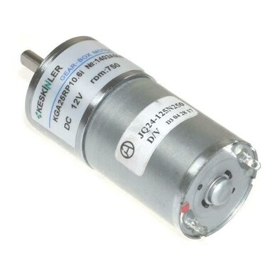  - KGA25 12V 750Rpm 25mm Redüktörlü Dc Motor