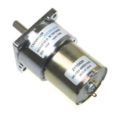  - KGA42 12V 750Rpm 42mm Redüktörlü Flanşlı Kısa Dc Motor