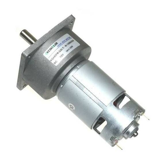 KGA60 12V 200Rpm 60mm Redüktörlü Flanşlı Dc Motor