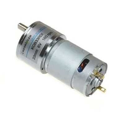 - KGB33 6V 160Rpm 33mm Redüktörlü Eksantrik Dc Motor