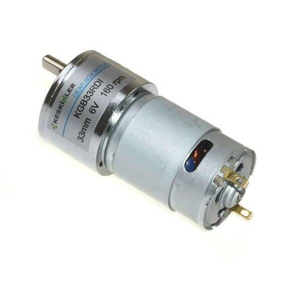 KGB33 6V 160Rpm 33mm Redüktörlü Eksantrik Dc Motor