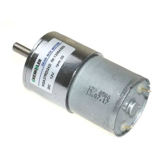 KGB37 12V 30Rpm 37mm Redüktörlü Eksantrik Dc Motor