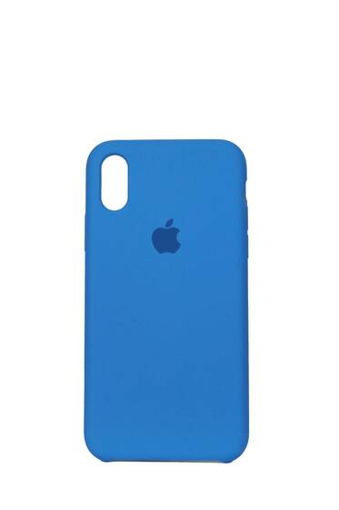 Mavi Apple İphone X İçi Süet Lansman Kılıf
