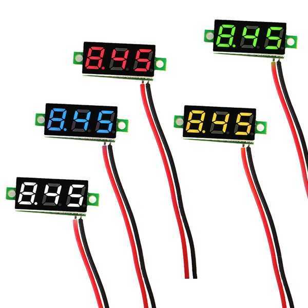  Mini Voltaj Göstergesi Sarı 2.5v - 30v Voltmetre