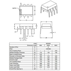 PIC12F1571-I/P 32Mhz 8-Bit Mikrodenetleyici Dip8 - Thumbnail