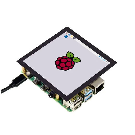 Raspberry Pi 4 inç Kare Kapasitif Dokunmatik Ekran LCD (C)