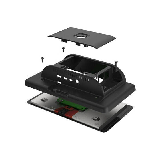 Raspberry Pi 4 Uyumlu Dokunmatik Ekran Kasasi - Siyah