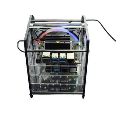 Raspberry Pi 4B / 3B ve Jetson Nano Rack Tower - Thumbnail