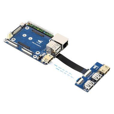 Raspberry Pi CM4 için USB HDMI Adaptörü Mini Base A - Thumbnail