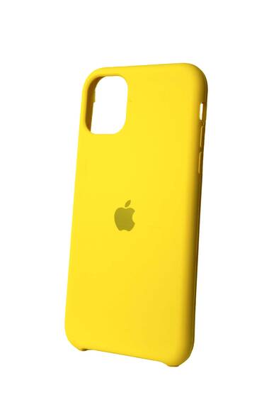 Sarı Apple İphone 11 İçi Süet Lansman Kılıf