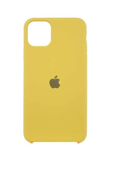 Sarı Apple İphone 11 Pro Max İçi Süet Lansman Kılıf