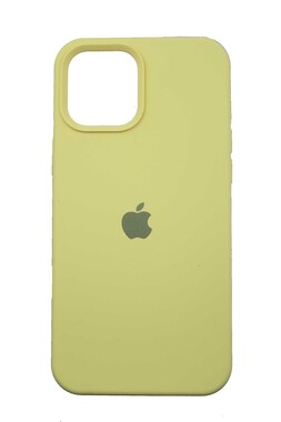  - Sarı Apple İphone 12 Pro Max İçi Süet Lansman Kılıf
