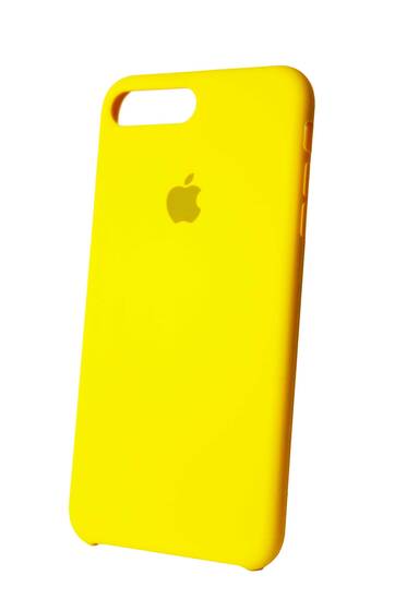 Sarı Apple İphone 7 Plus İçi Süet Lansman Kılıf