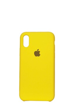  - Sarı Apple İphone X İçi Süet Lansman Kılıf