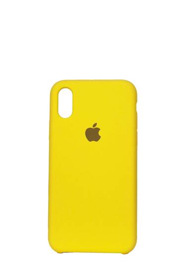 Sarı Apple İphone X İçi Süet Lansman Kılıf