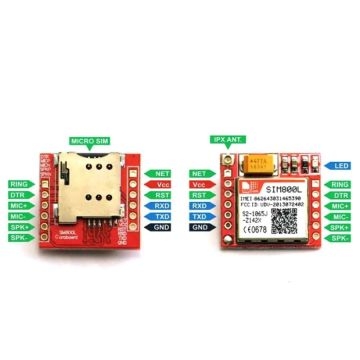 Sim800 serisi Arduino GSM GPRS Modülü Simcom SiM800L Modülü - iMEi KAYITLI - Thumbnail