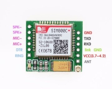 SIM800C Mini GSM/GPRS Modülü - Imei Kayıtlı - Thumbnail