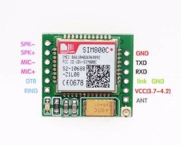 SIM800C Mini GSM/GPRS Modülü - Imei Kayıtlı