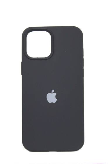 Siyah Apple İphone 12 Pro Max İçi Süet Lansman Kılıf